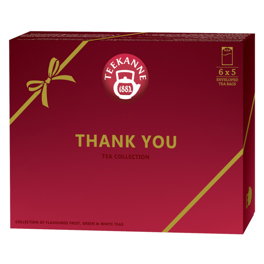 TEEKANNE Thank You collection kolekce zelených čajů 6 x 5 sáčků, poškozený obal