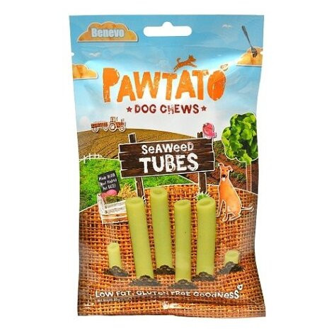 BENEVO Odměna pro psy pawtato tubes seaweed 90 g