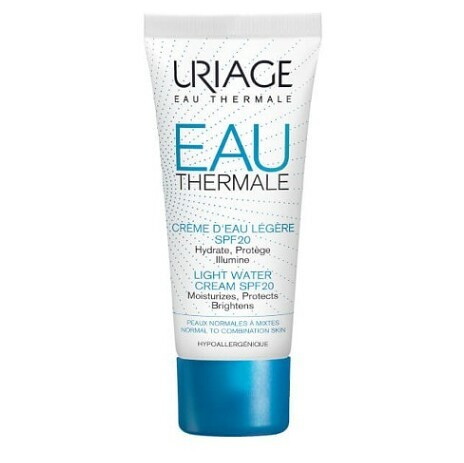 URIAGE Lehký hydratační krém SPF 20 Eau Thermale 40 ml, poškozený obal