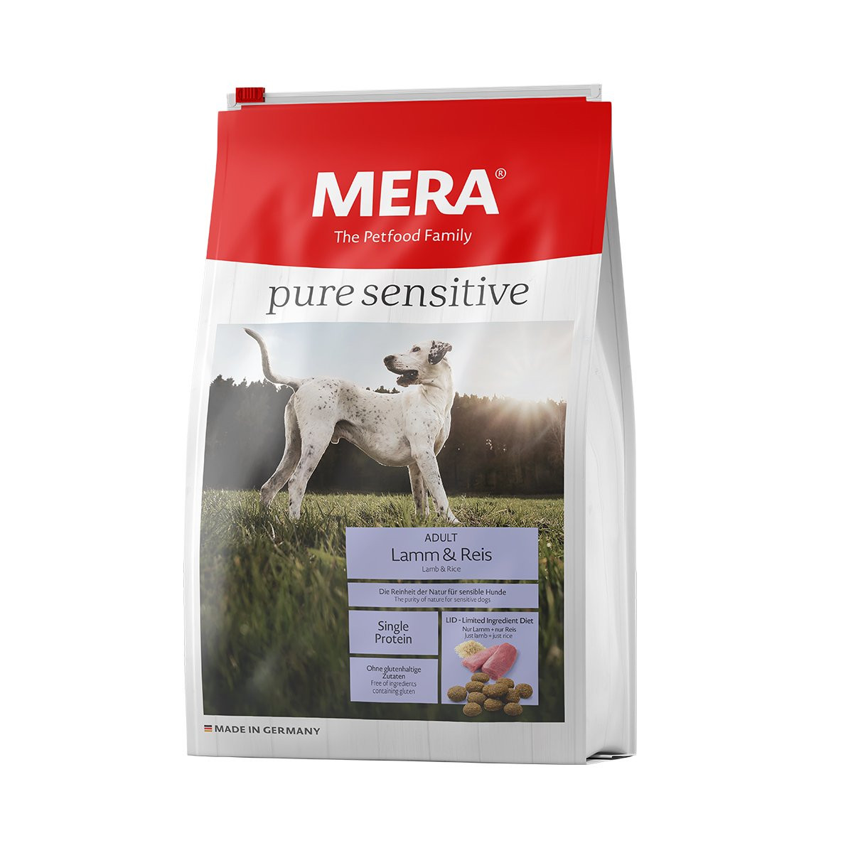 MERA pure sensitive Adult jehněčí & rýže - 12,5 kg