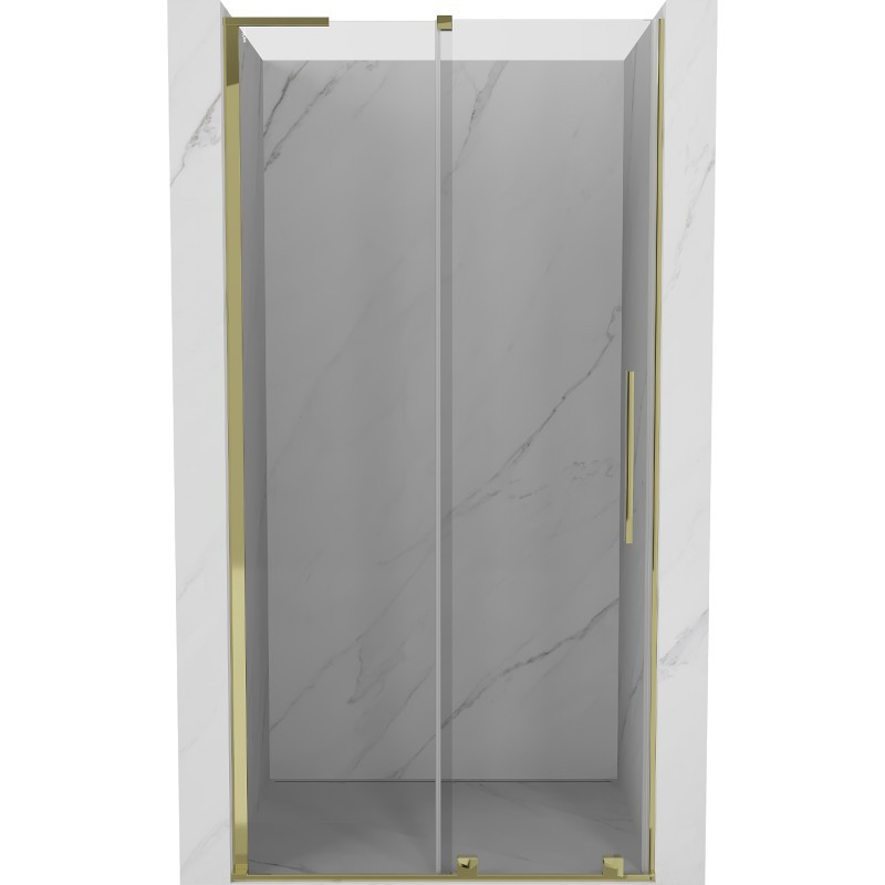 MEXEN/S Velar L posuvné sprchové dveře 100 cm, transparent, zlatá 871-100-003-01-50