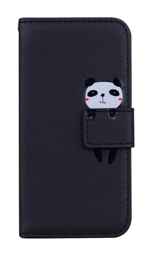 Pouzdro TopQ Xiaomi Redmi 14C knížkové černé s pandou 132683