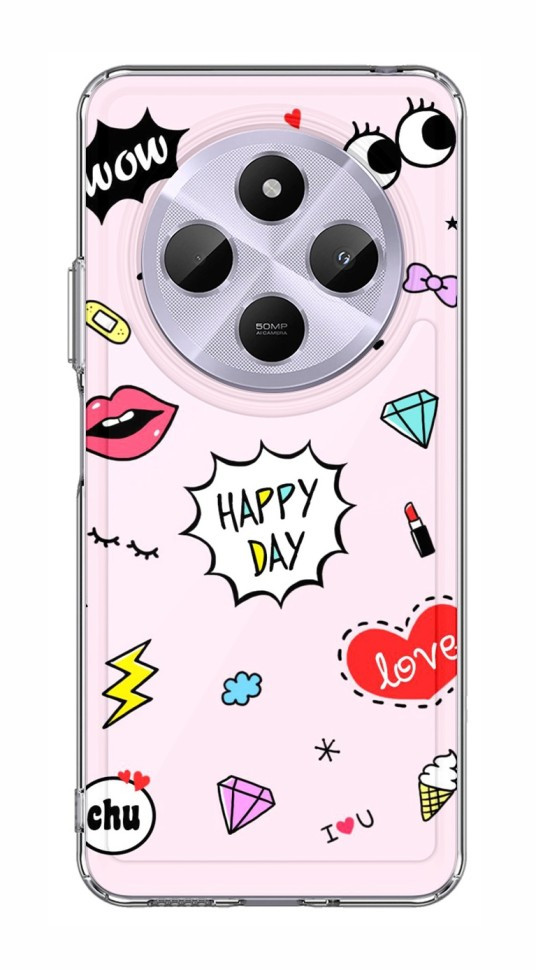 Kryt TopQ Image Xiaomi Redmi 14C pevný Happy Day 132676