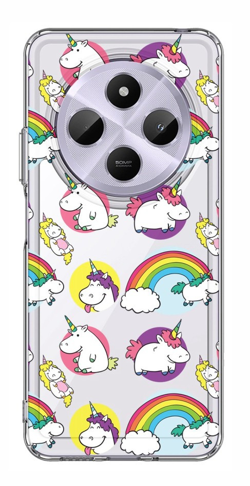 Kryt TopQ Image Xiaomi Redmi 14C pevný Chunky Unicorns 132671