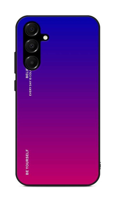 Kryt TopQ LUXURY Samsung A16 pevný duhový fialový 132286