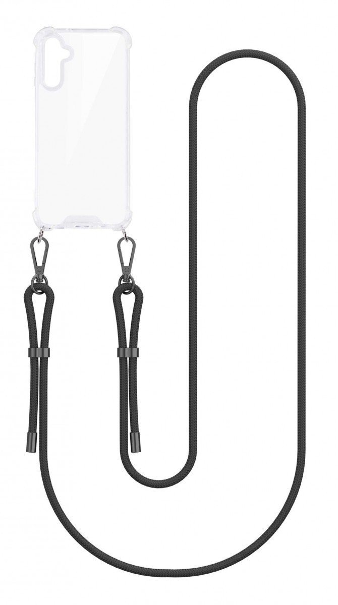 Kryt TopQ Armor Samsung A14 s černou šňůrkou průhledný 132086