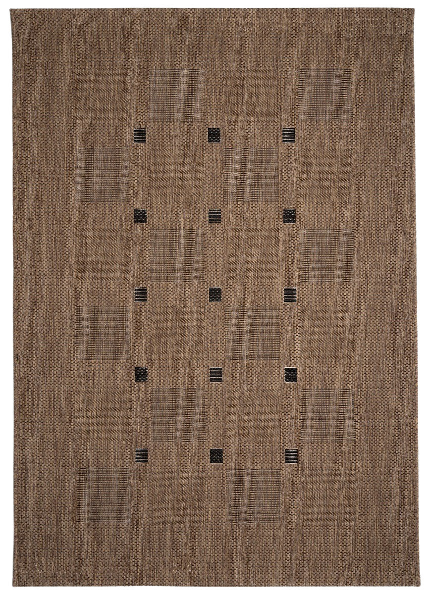 DOPRODEJ: 80x150 cm Kusový koberec FLOORLUX Coffee/Black 20079 – na ven i na doma - 80x150 cm Devos koberce