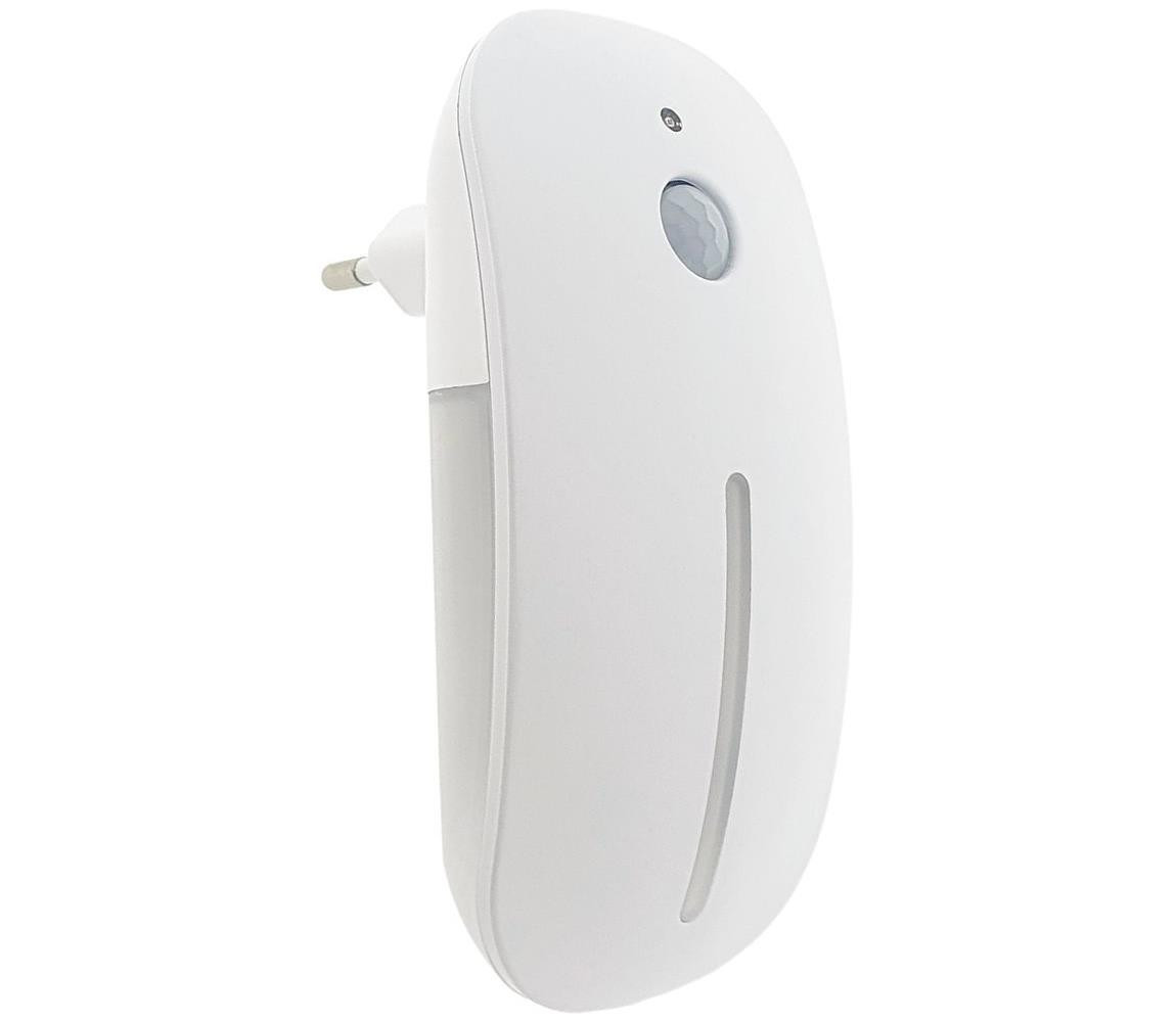 LED Noční světlo se senzorem LED/1W/230V bílá
