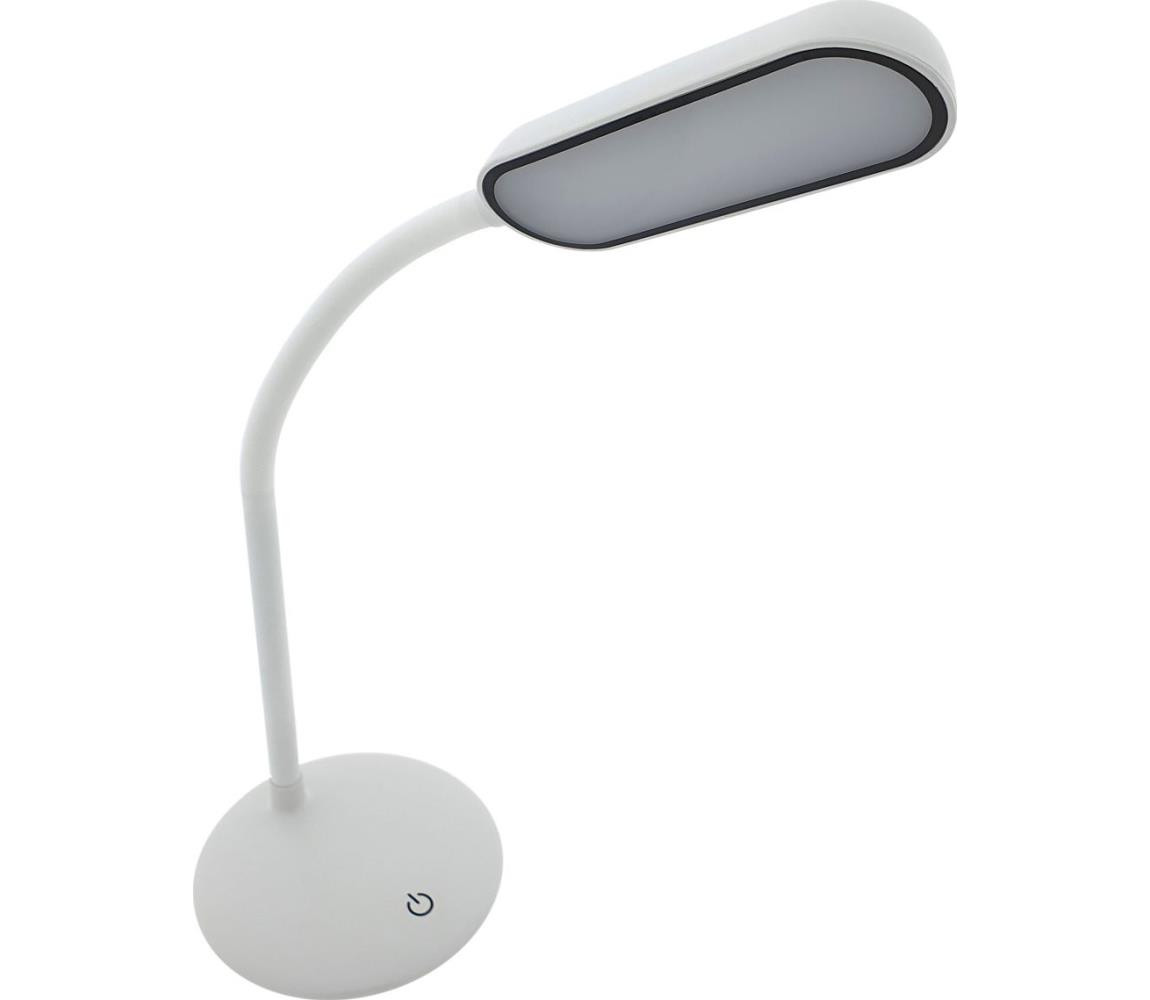LED Stmívatelná dotyková flexibilní stolní lampa LED/6W/5V USB 1200 mAh bílá