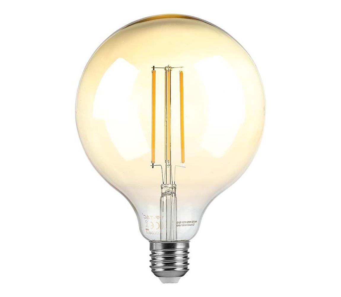 E27 LED žárovka 8W 700LM , G125, Stmívatelná, 2200K