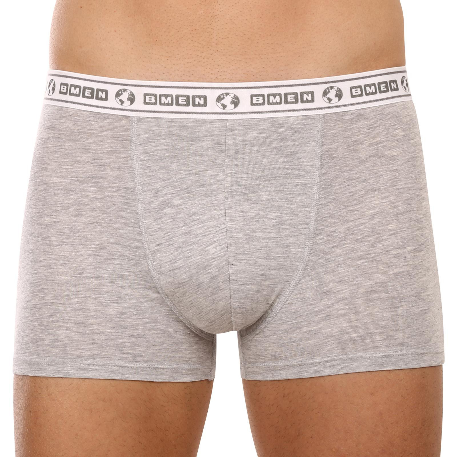 Pánské eko boxerky Bellinda šedé (BU858314-451) XXL, trenky / trenýrky