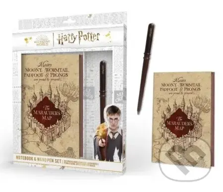 Harry Potter Zápisník A5 s paličkou Záškodnícka mapa - EPEE