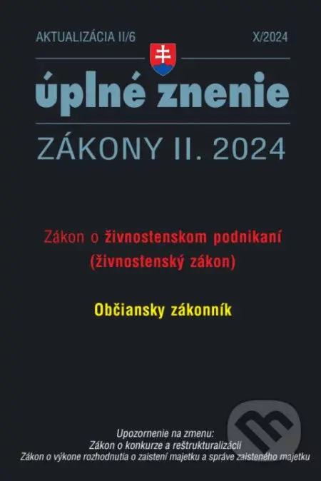 Aktualizácia II/6 / 2024 - Živnostenské podnikanie - Poradca s.r.o.