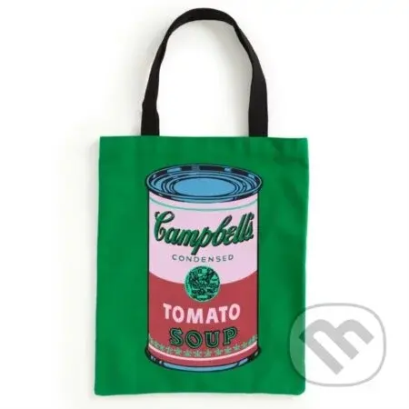 Warhol Soup Can Canvas Tote Bag - Green - Galison