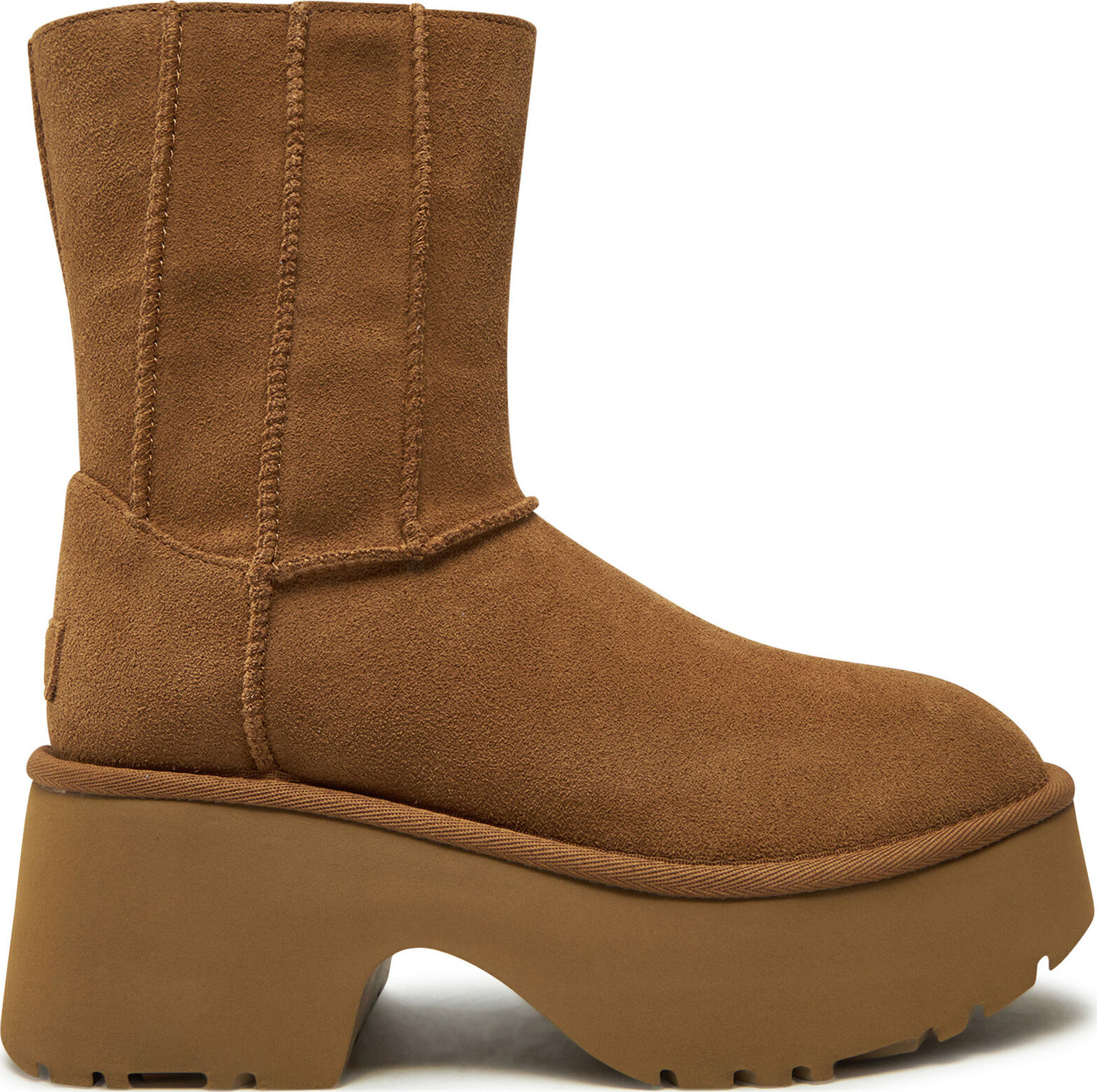 Polokozačky Ugg W Classic Twin Seam New Heights 1158313 Hnědá