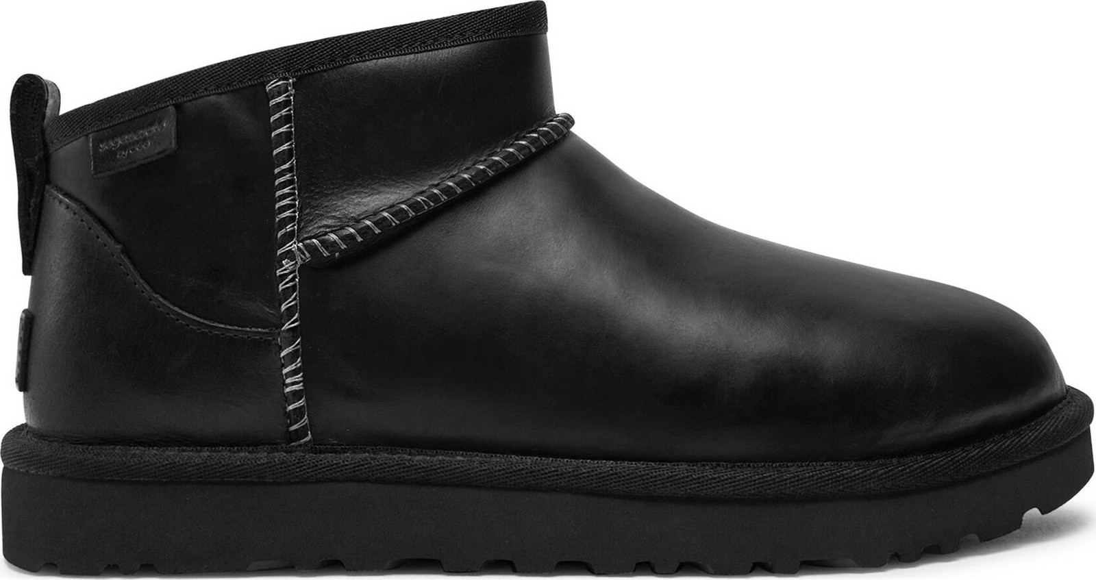 Sněhule Ugg W Classic Ultra Mini Lthr Regen 1163490 Černá