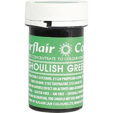 Gelová barva Sugarflair (25 g) Ghoulish Green A148 dortis - Sugarflair