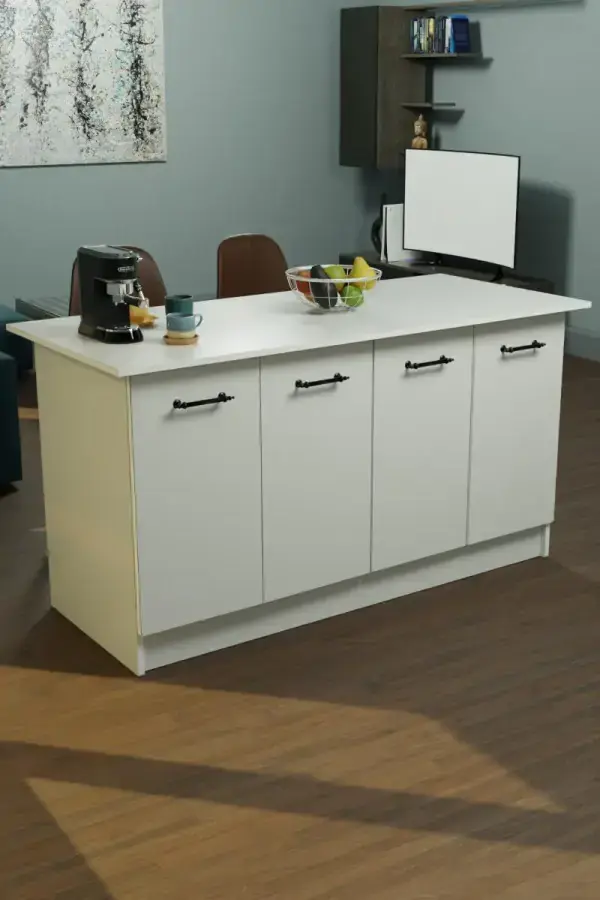 Casarredo VENTURI kuchyňský ostrůvek, bílá