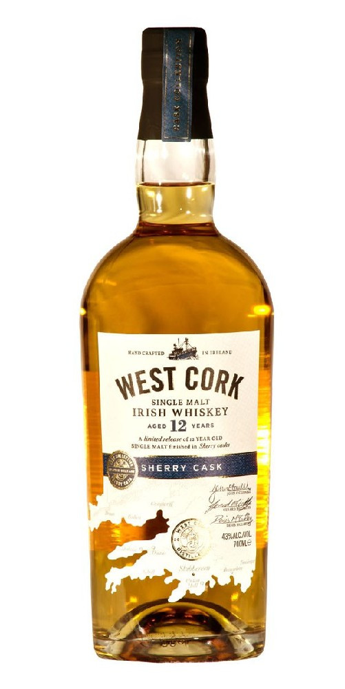 West Cork Sherry cask finish Single malt 12y 43%0.70l