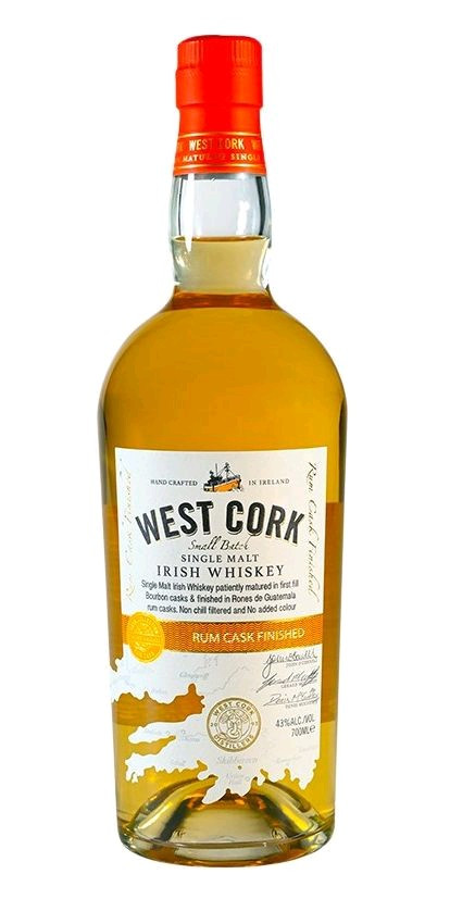 Whisky West Cork Rum cask finish Single malt 43%0.70l