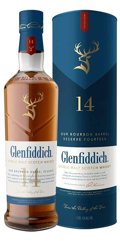 Glenfiddich 14y Bourbon Barrel 0.7l