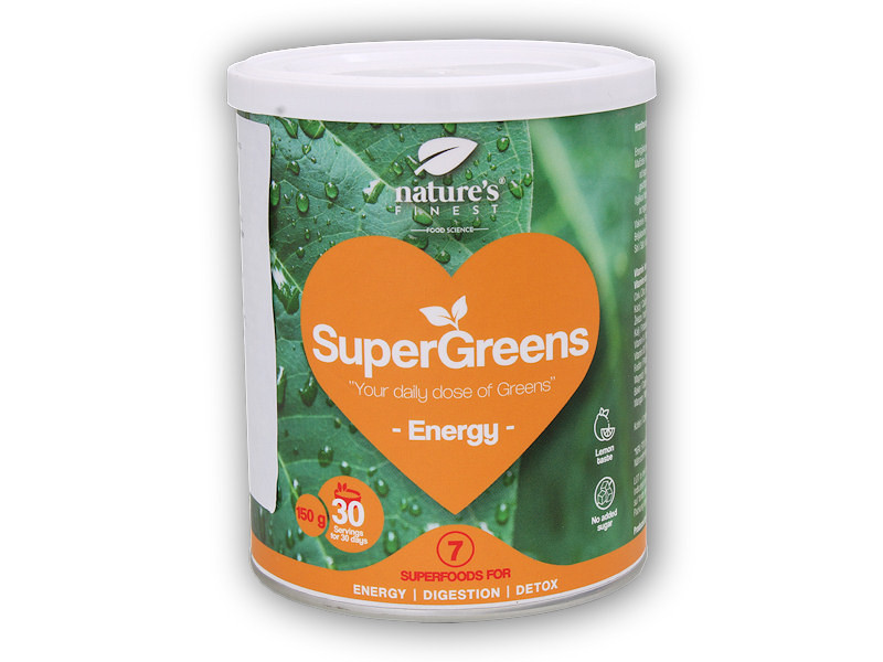 Nature's Finest Bio Supergreens energy 150g