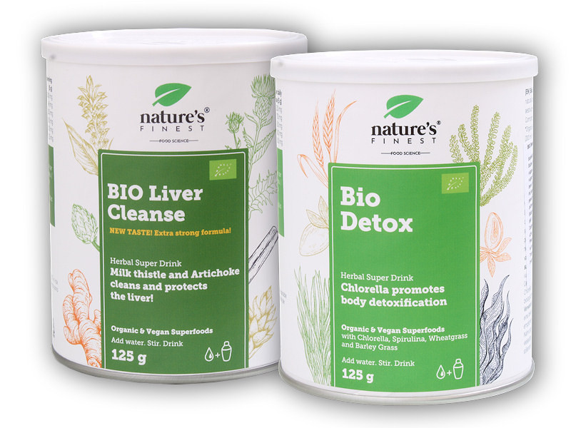 Nature's Finest BIO Detox 125g + Liver Cleanse 125g