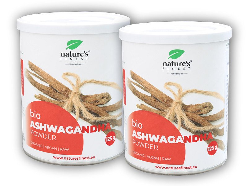 Nature's Finest 2x Ashwagandha Powder BIO 125g