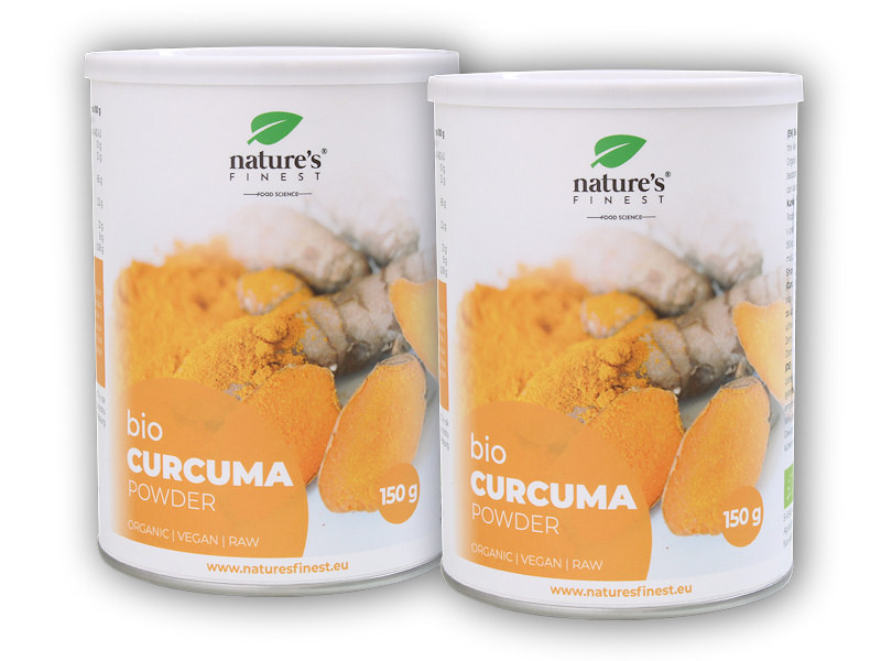 Nature's Finest 2x Curcuma BIO turmeric root powder 150g