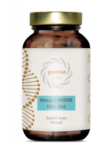 Puravia LABS Omega 3 z mořských ryb, 60 kapslí - PuraviaLabs