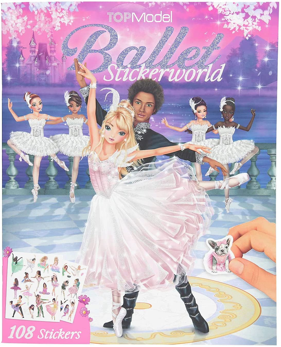 Top model Top model, 3468953, Ballet Stickerworld, kreativní sešit se samolepkami