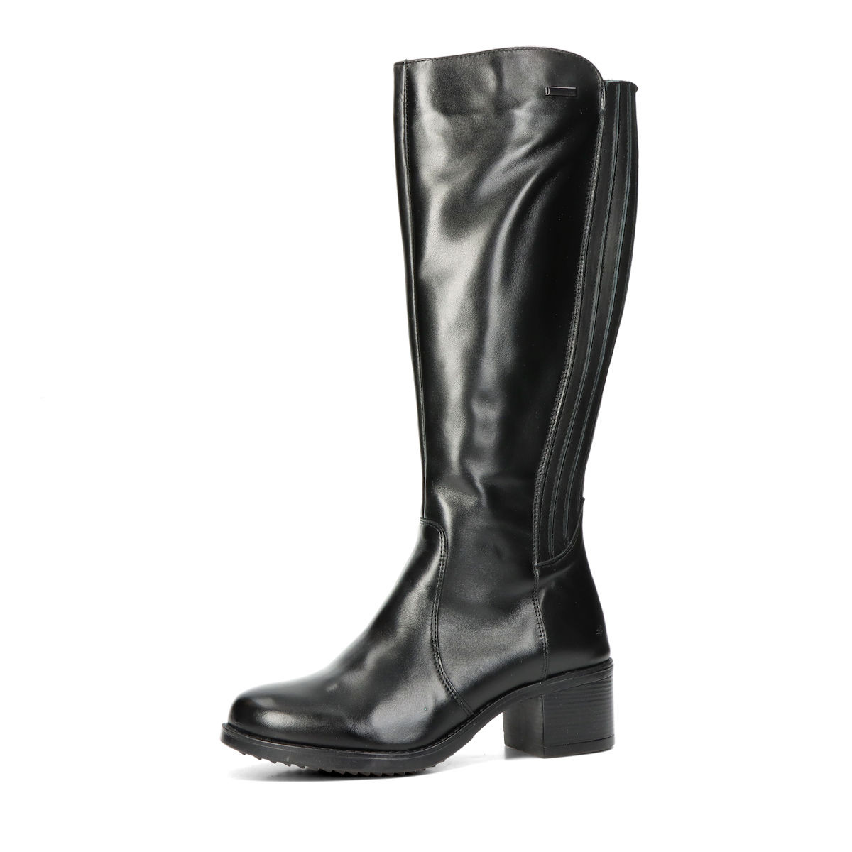 ETIMEĒ dámské kožené kozačky - černé - 36