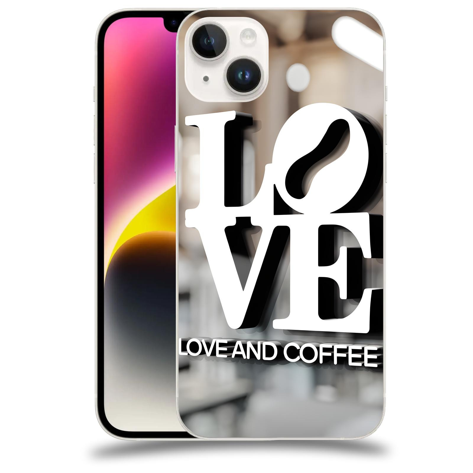 ACOVER Kryt na mobil Apple iPhone 14 Plus - Love  & Coffee