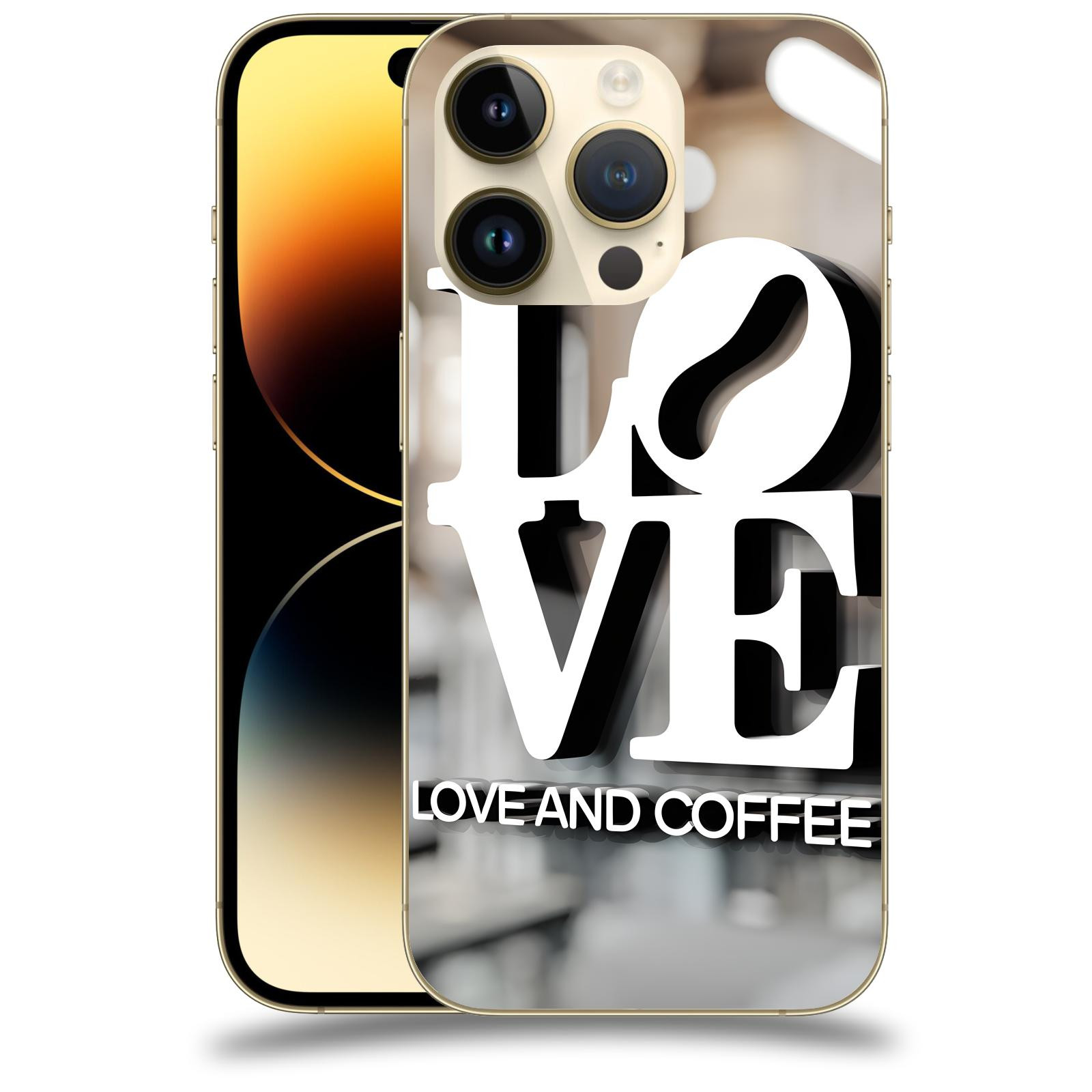 ACOVER Kryt na mobil Apple iPhone 14 Pro - Love  & Coffee