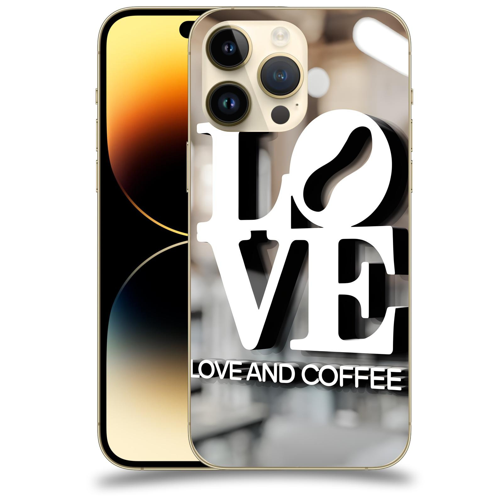 ACOVER Kryt na mobil Apple iPhone 14 Pro Max - Love  & Coffee