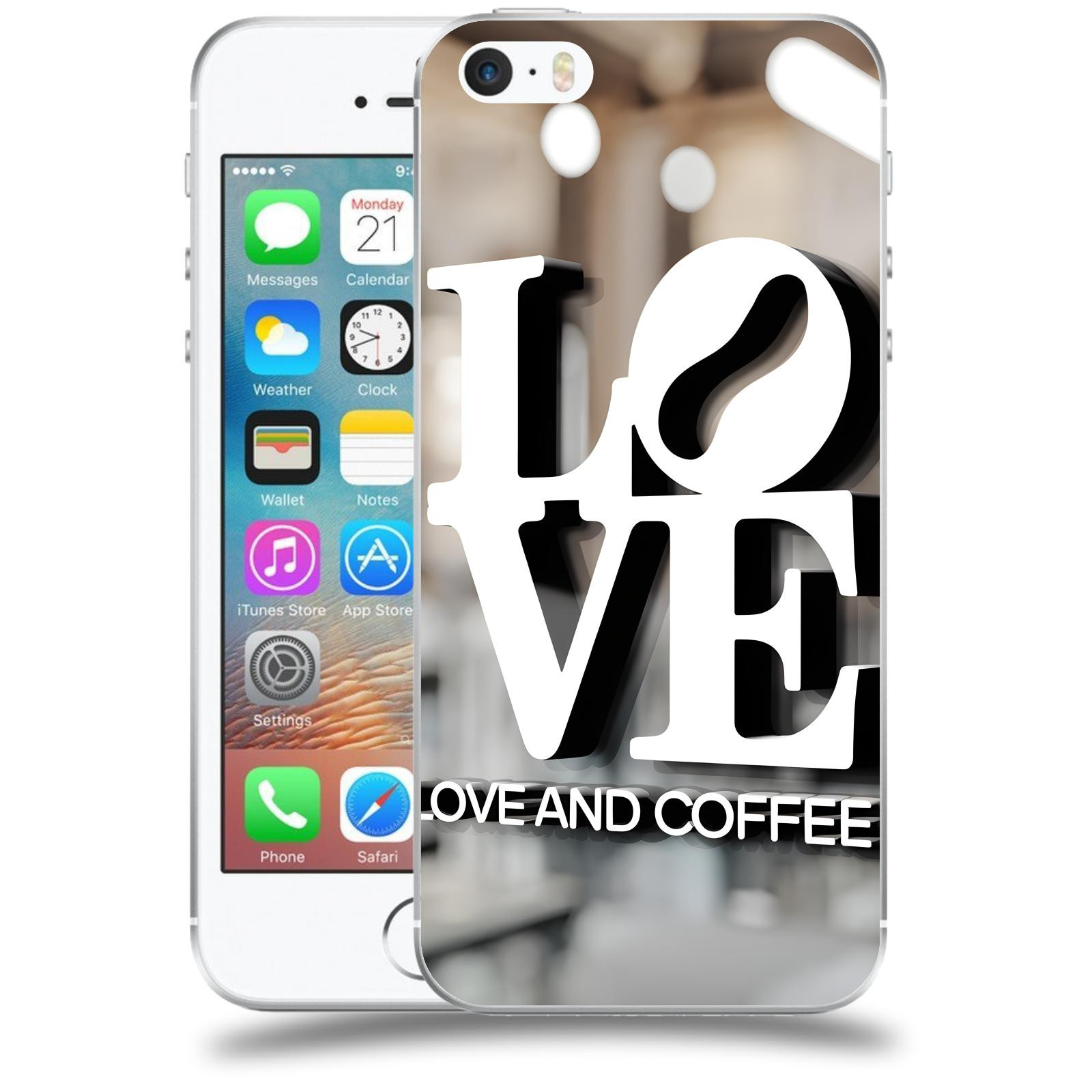 ACOVER Kryt na mobil Apple iPhone 5/5S/SE - Love  & Coffee
