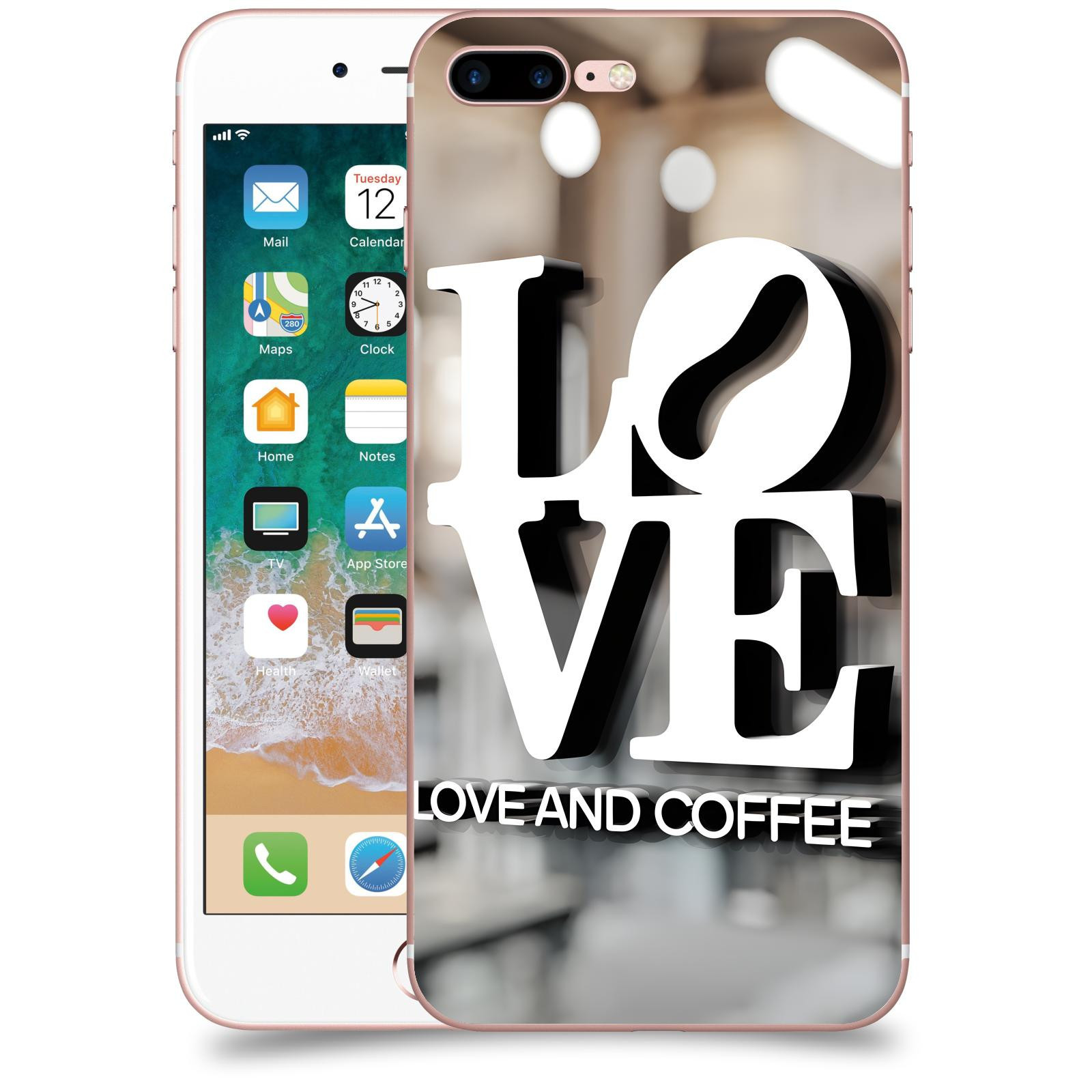 ACOVER Kryt na mobil Apple iPhone 7 Plus - Love  & Coffee