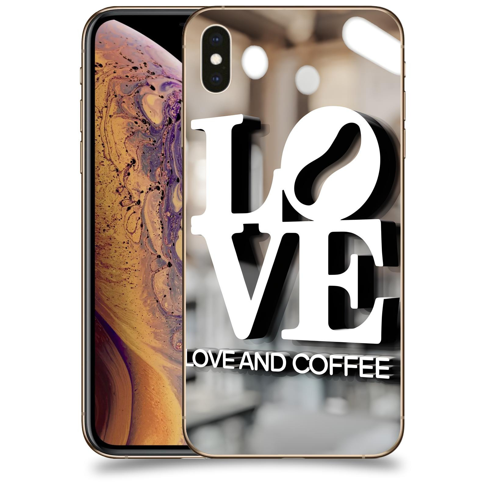 ACOVER Kryt na mobil Apple iPhone XS Max - Love  & Coffee