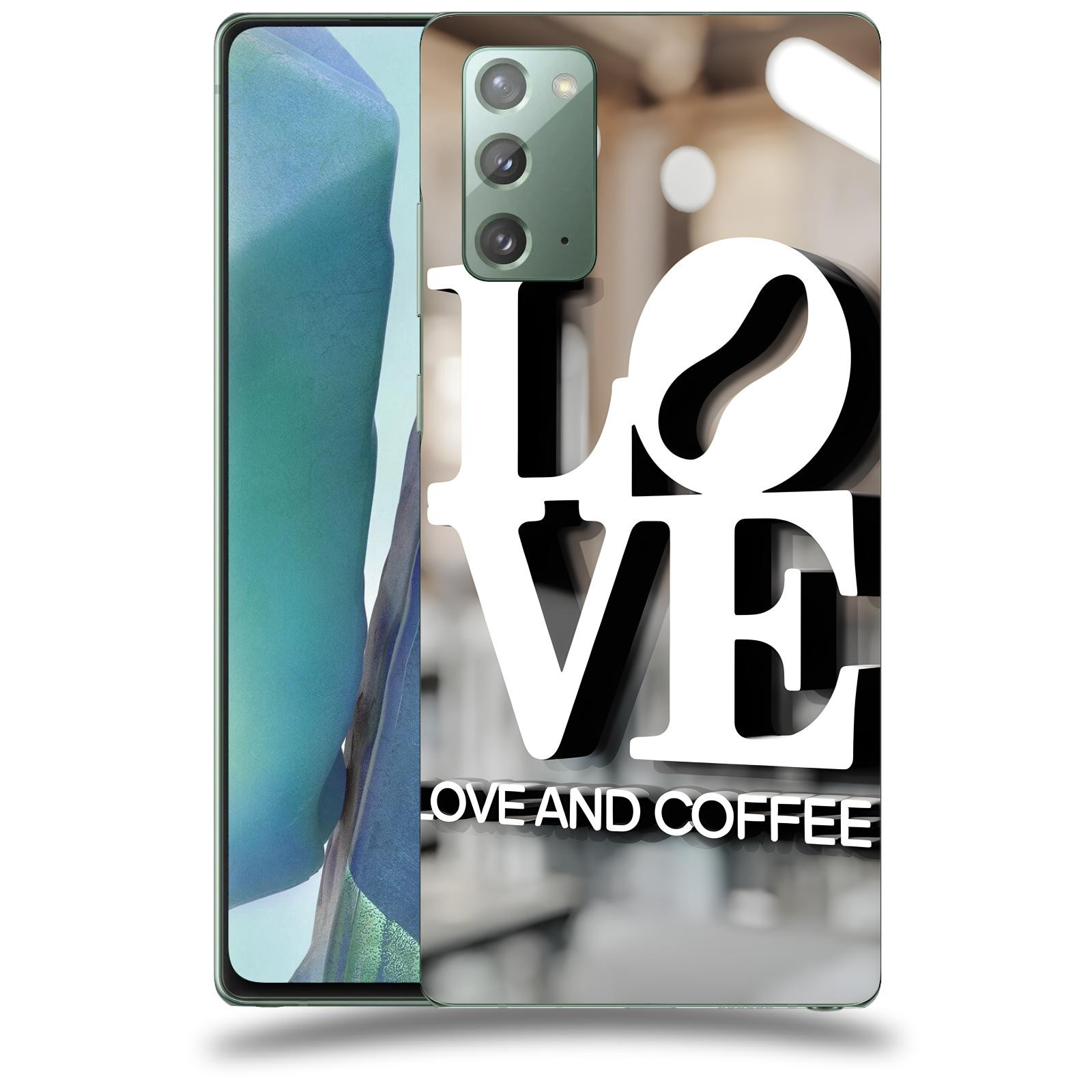 ACOVER Kryt na mobil Samsung Galaxy Note 20 - Love  & Coffee