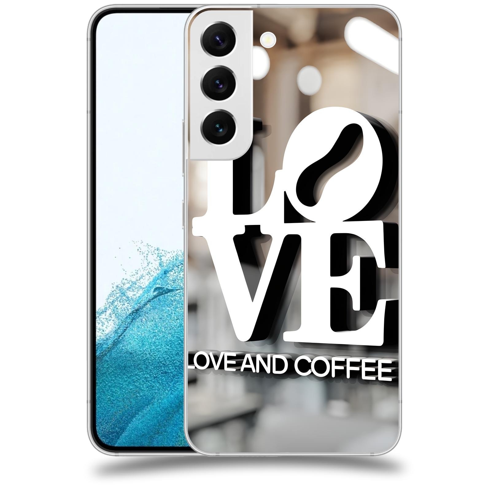 ACOVER Kryt na mobil Samsung Galaxy S22 5G - Love  & Coffee