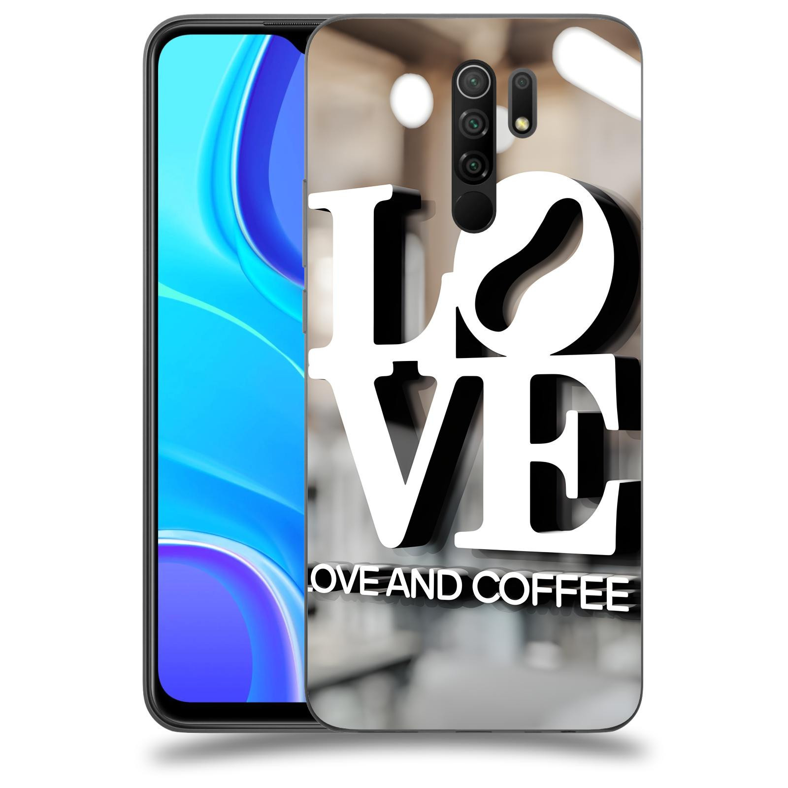 ACOVER Kryt na mobil Xiaomi Redmi 9 - Love  & Coffee