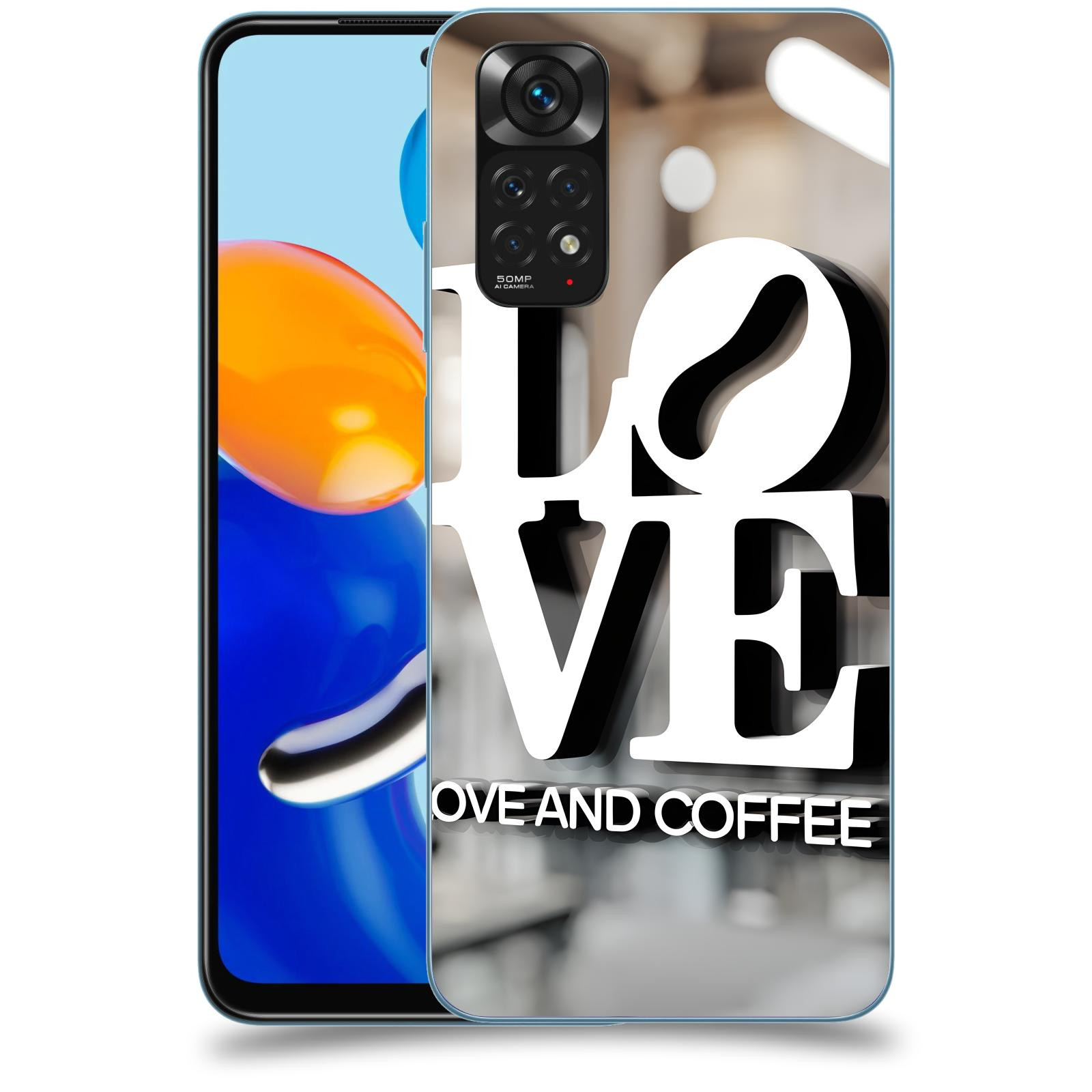 ACOVER Kryt na mobil Xiaomi Redmi Note 11 - Love  & Coffee