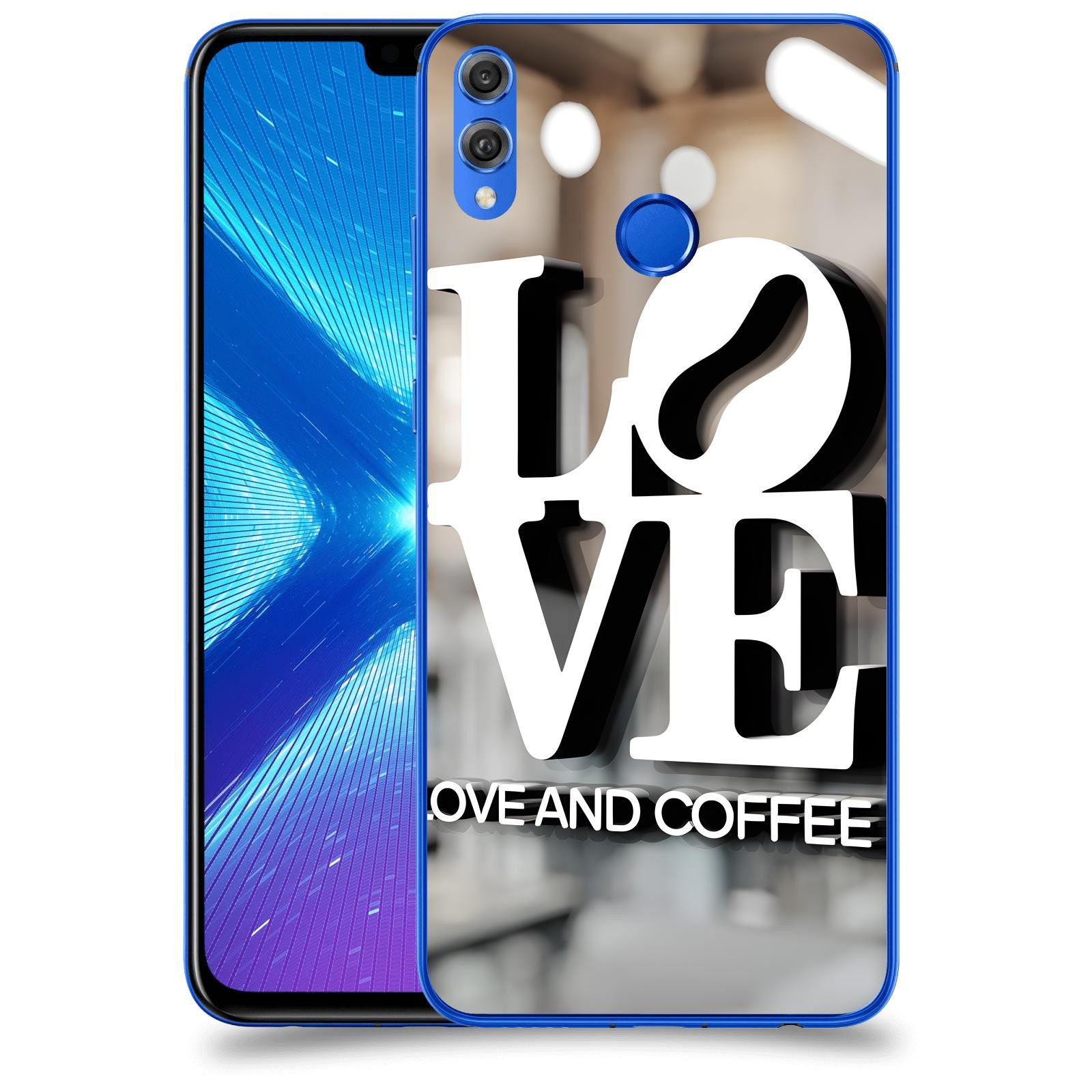 ACOVER Kryt na mobil Honor 8X - Love  & Coffee