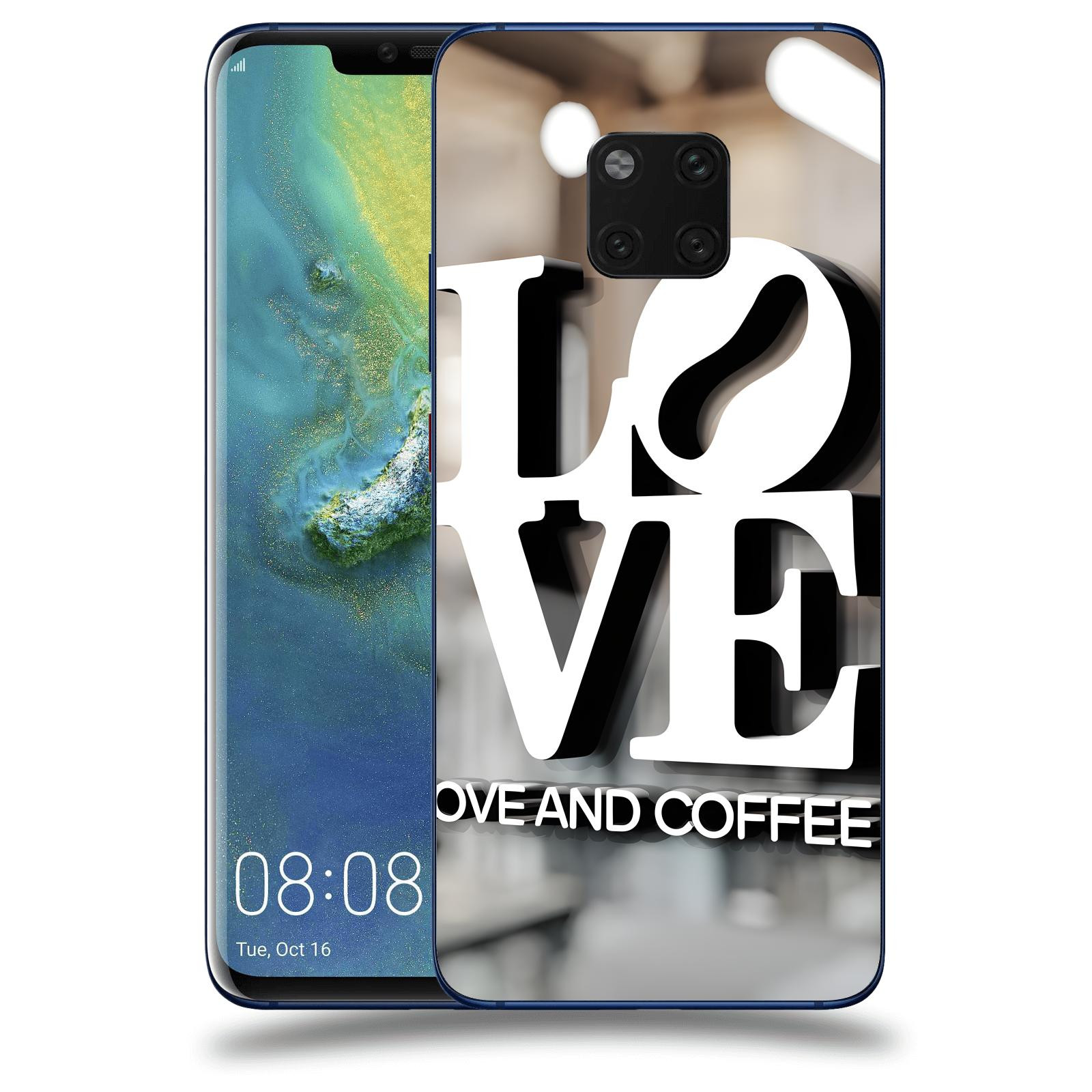 ACOVER Kryt na mobil Huawei Mate 20 Pro - Love  & Coffee