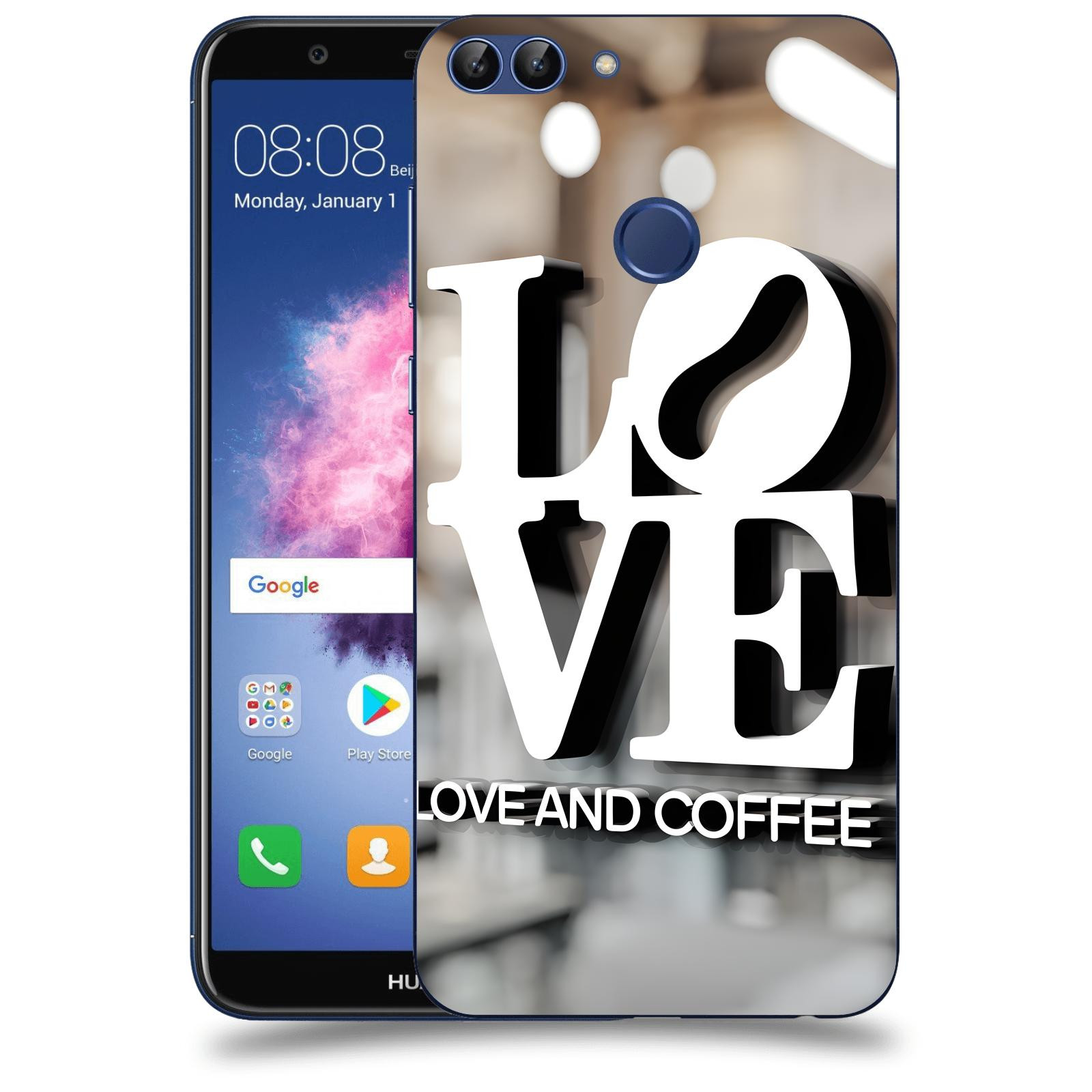 ACOVER Kryt na mobil Huawei P Smart - Love  & Coffee