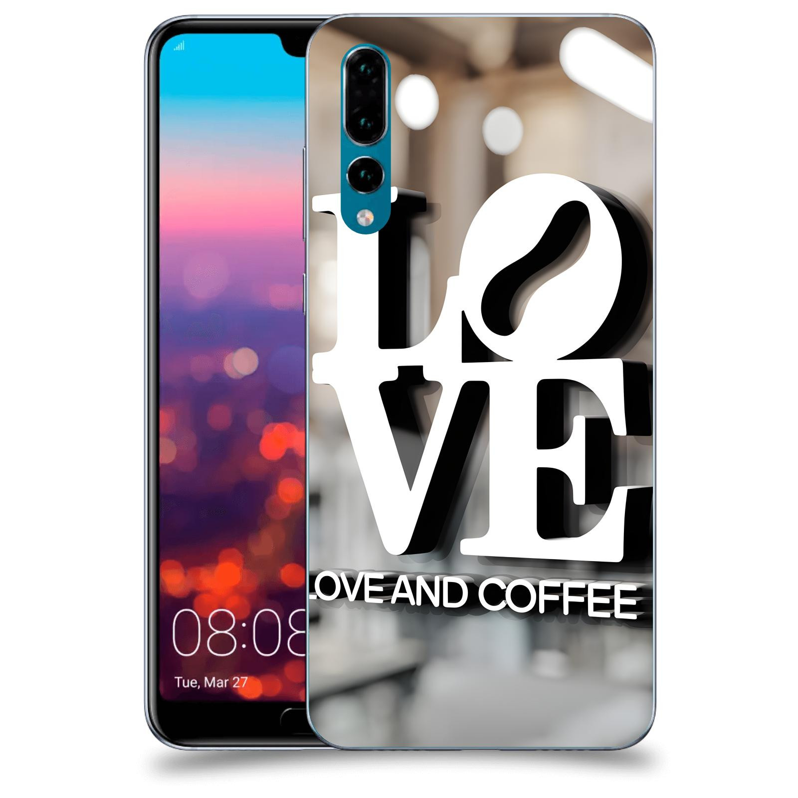 ACOVER Kryt na mobil Huawei P20 Pro - Love  & Coffee