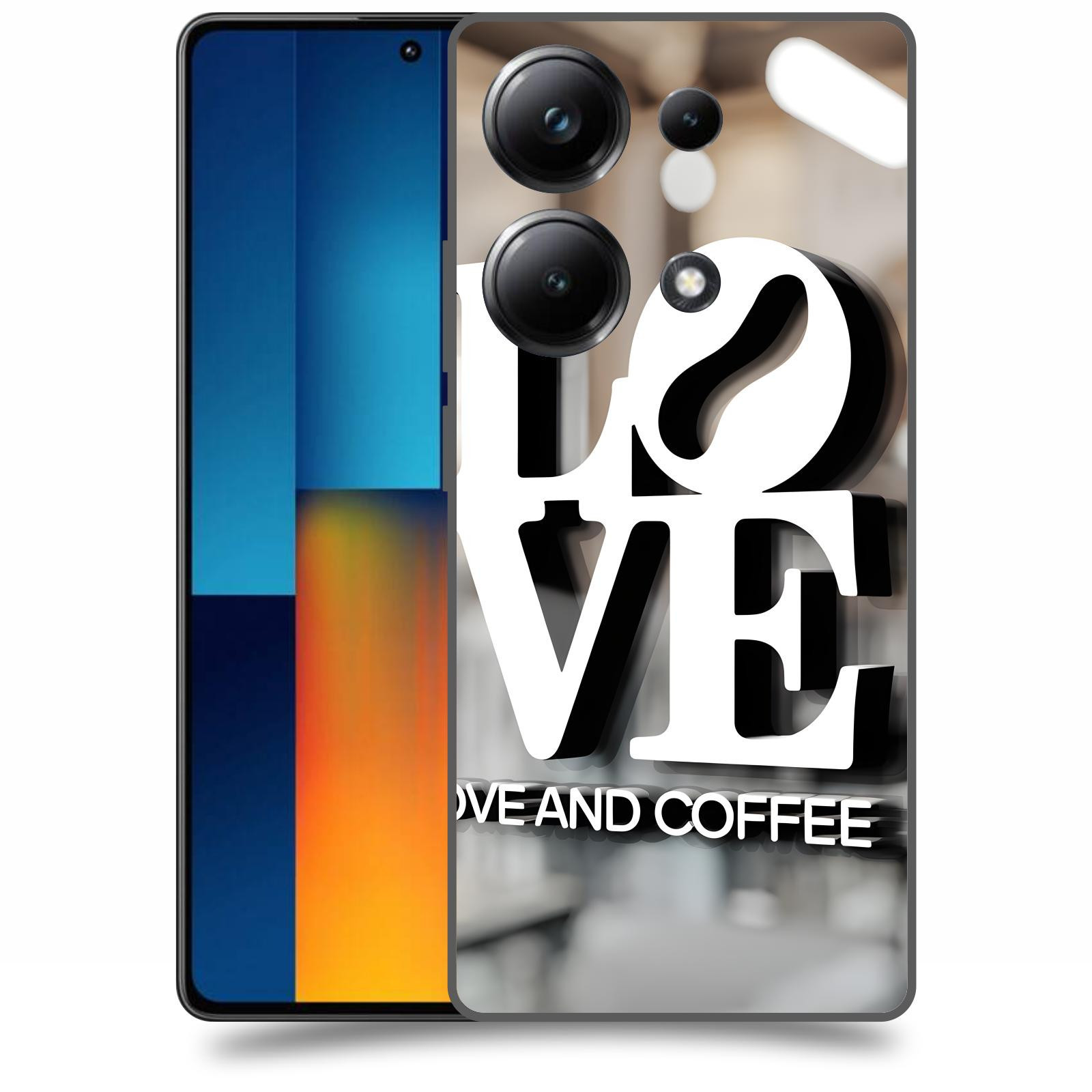 ACOVER Kryt na mobil Poco M6 - Love  & Coffee