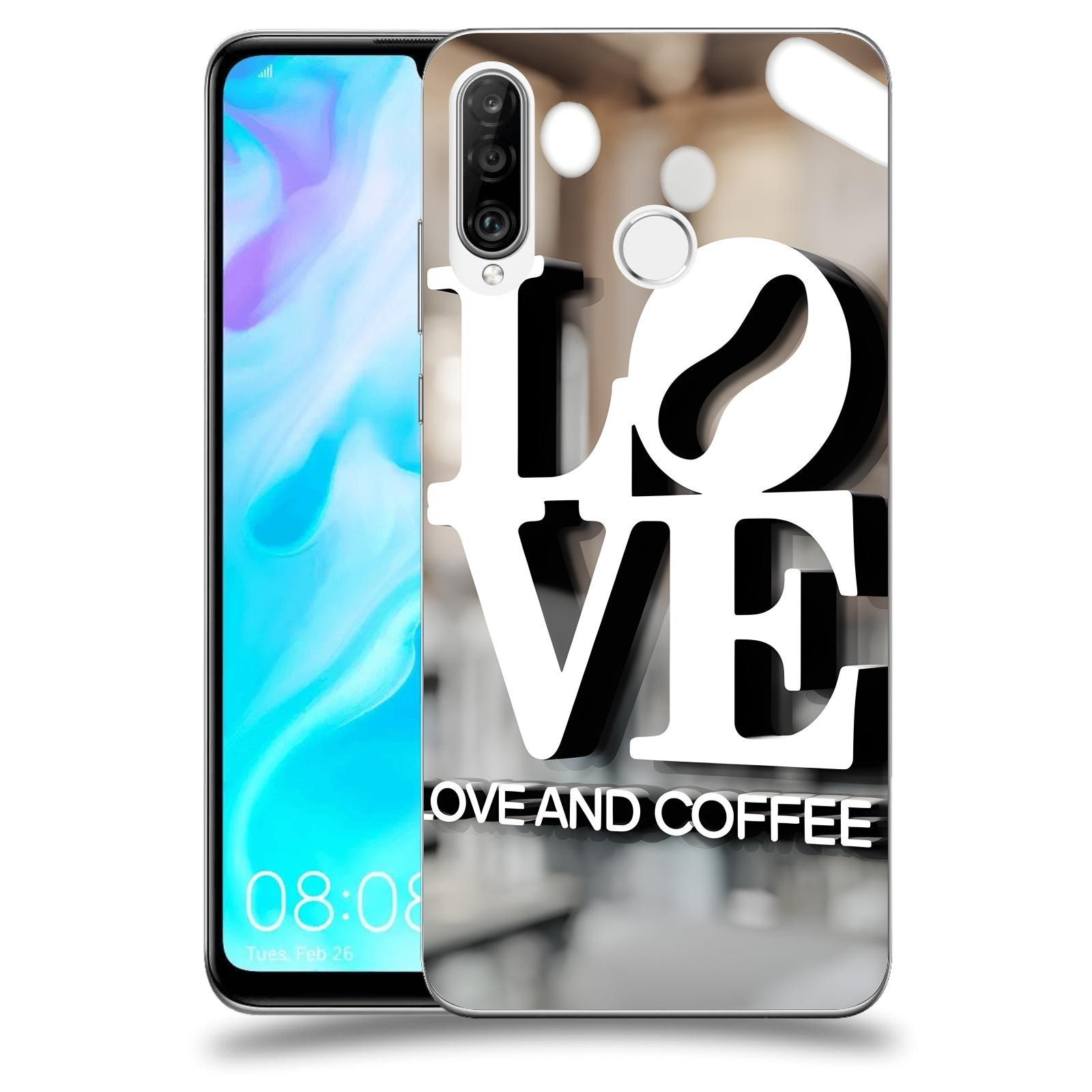 ACOVER Kryt na mobil Huawei P30 Lite - Love  & Coffee