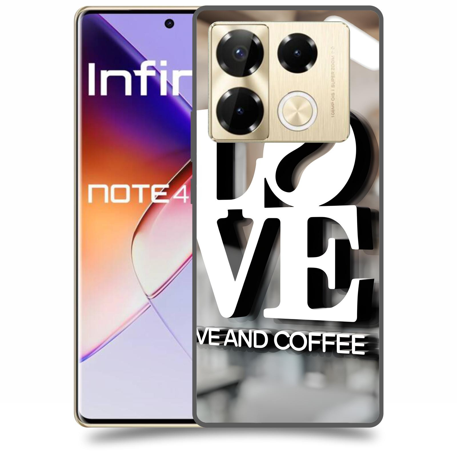 ACOVER Kryt na mobil Infinix Note 40 PRO - Love  & Coffee