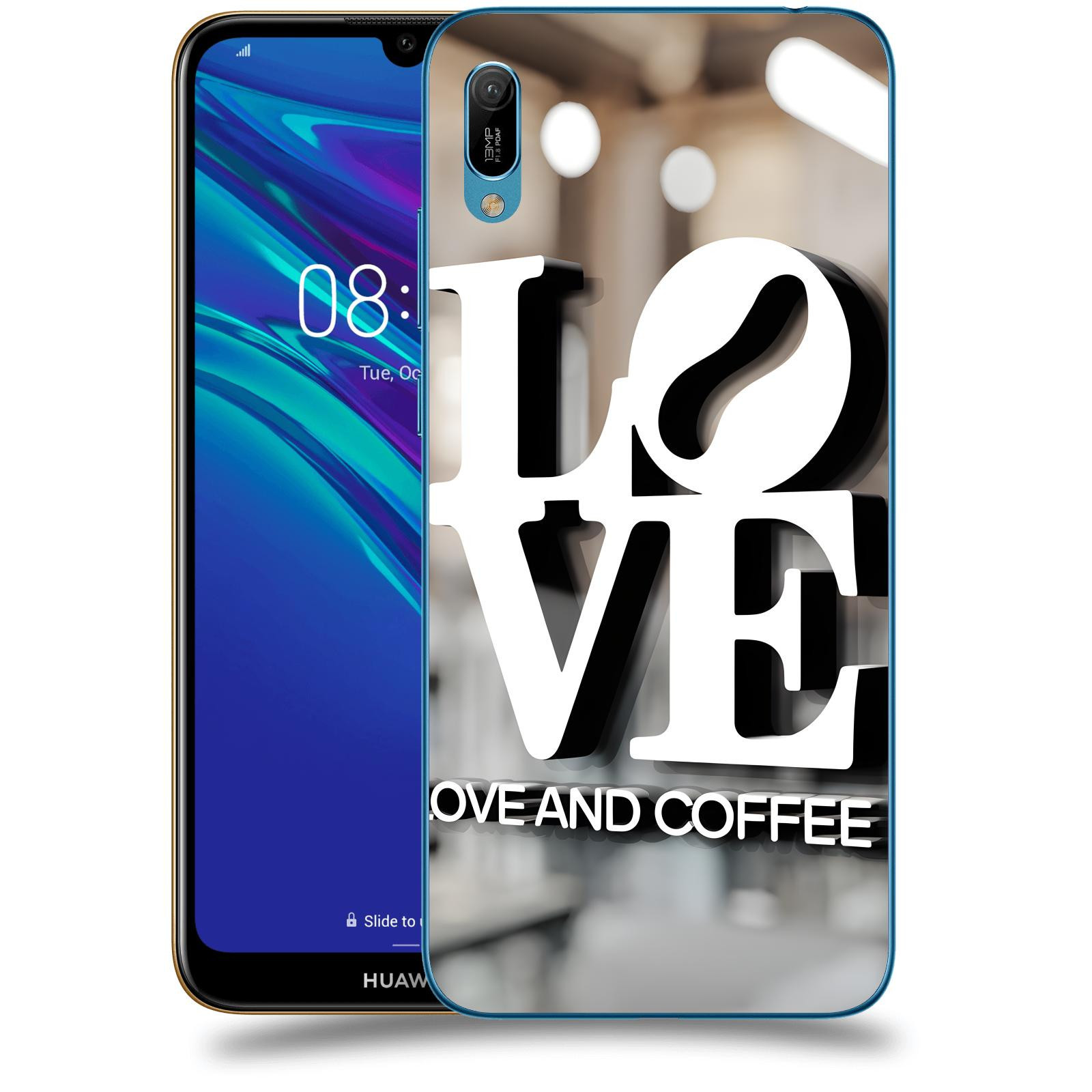 ACOVER Kryt na mobil Huawei Y6 2019 - Love  & Coffee